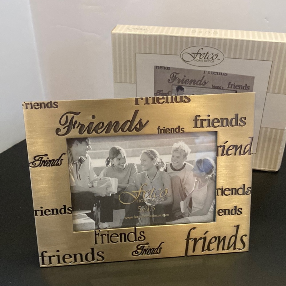 Friends Fetco  Pewter 5x3.5” picture frame new in box